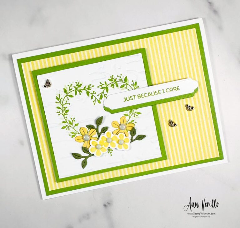 Stampin' Up! Heart Shaped Thinking Of You Card - Ann Verillo ...
