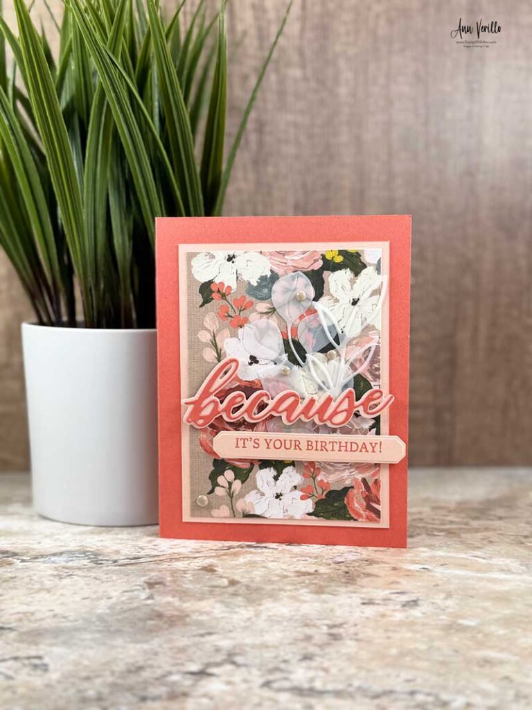 Stampin’ Up! Brushed With Beauty Birthday Card