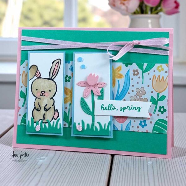 Stampin' Up! Easter Basket Spring Card - Ann Verillo, StampWithAnn.com